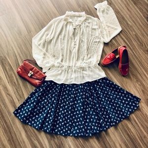 Vintage Liz Sport Floral Pleated Skirt - sz 10